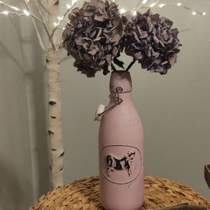 Mason jar chalk painted bottle